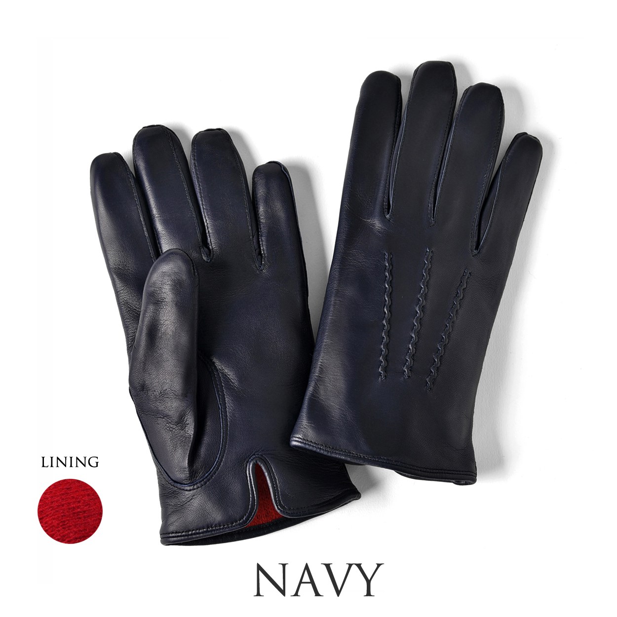 QVQBerluti 手袋 ブラウン/ブラック レザー QVQBerluti 手袋 ブラウン