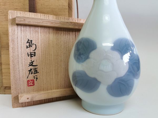 東京都中野区沼袋にて島田文雄の花生、古代七宝焼花瓶、桐たんす、反物