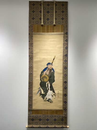 狩野典信の掛け軸。箱付き。狩野派の絵師