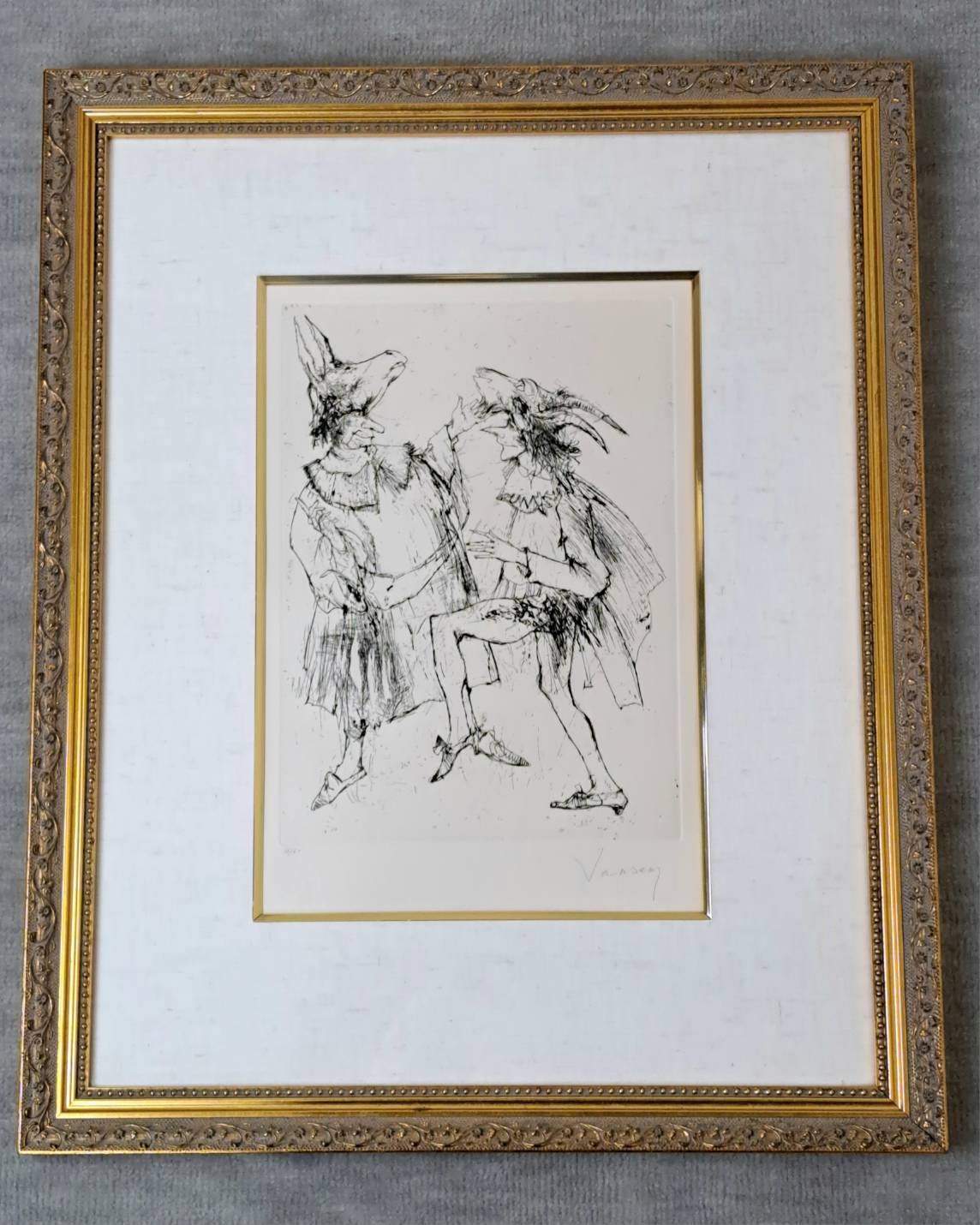 ジャン・ジャンセン 紙 リトグラフ 32×23cm 版上サイン有 ジャン