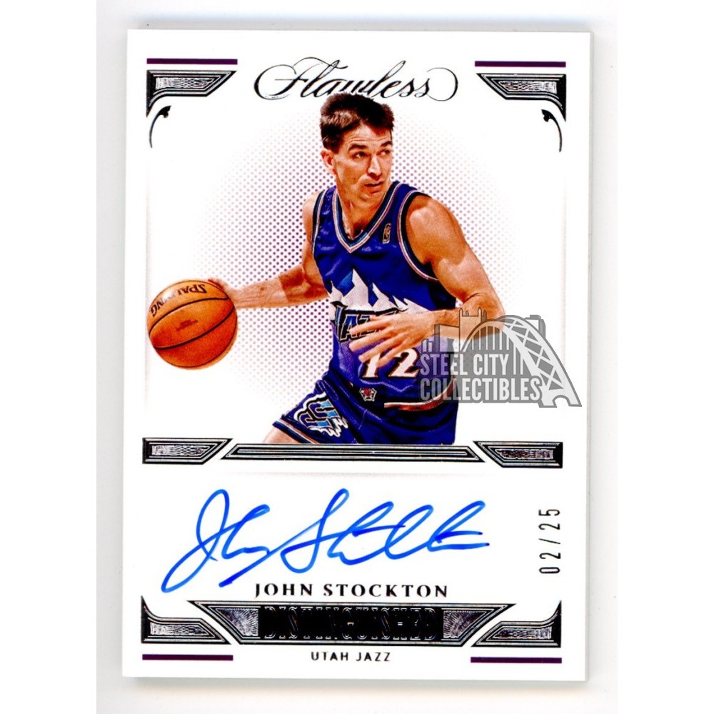 ストックトン John Stockton 8枚,25枚限定 サインカード 2枚 ストック
