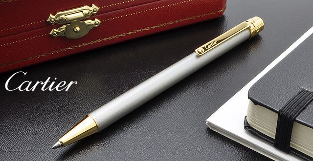 新品未使用】Cartier ボールペン サントス 本体、専用ケース、箱、紙袋