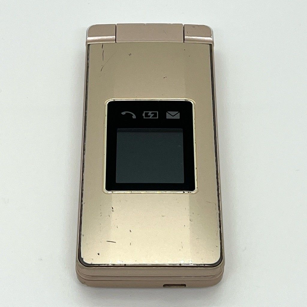 かんたん携帯10 807SH ゴールド ソフトバンク SIMロック解除済 AQUOS