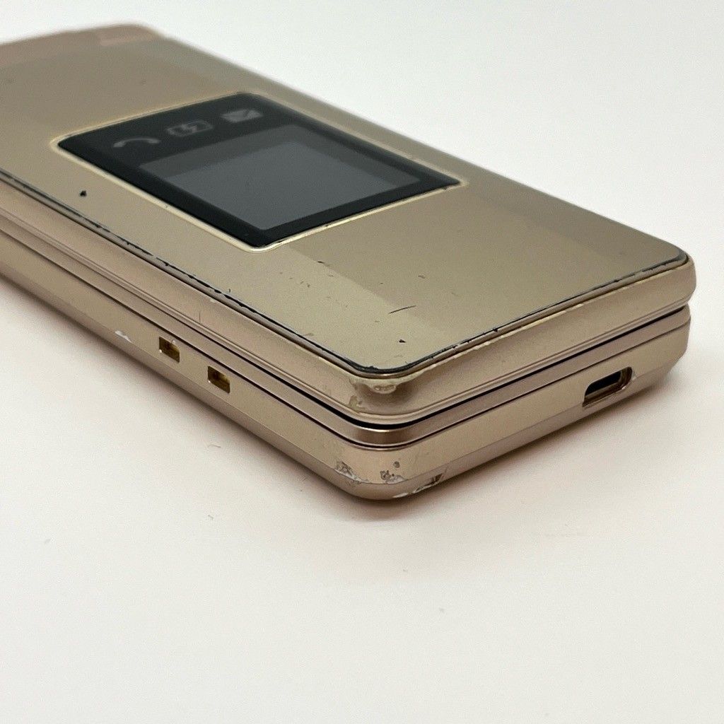 かんたん携帯10 807SH ゴールド ソフトバンク SIMロック解除済 AQUOS