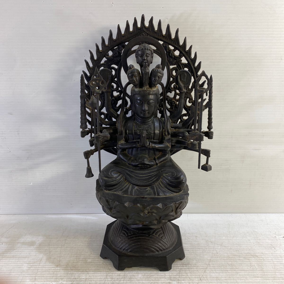 青銅金銅仏台座 誕生仏 仏像 仏教美術 骨董 古美術 青銅金銅仏台座