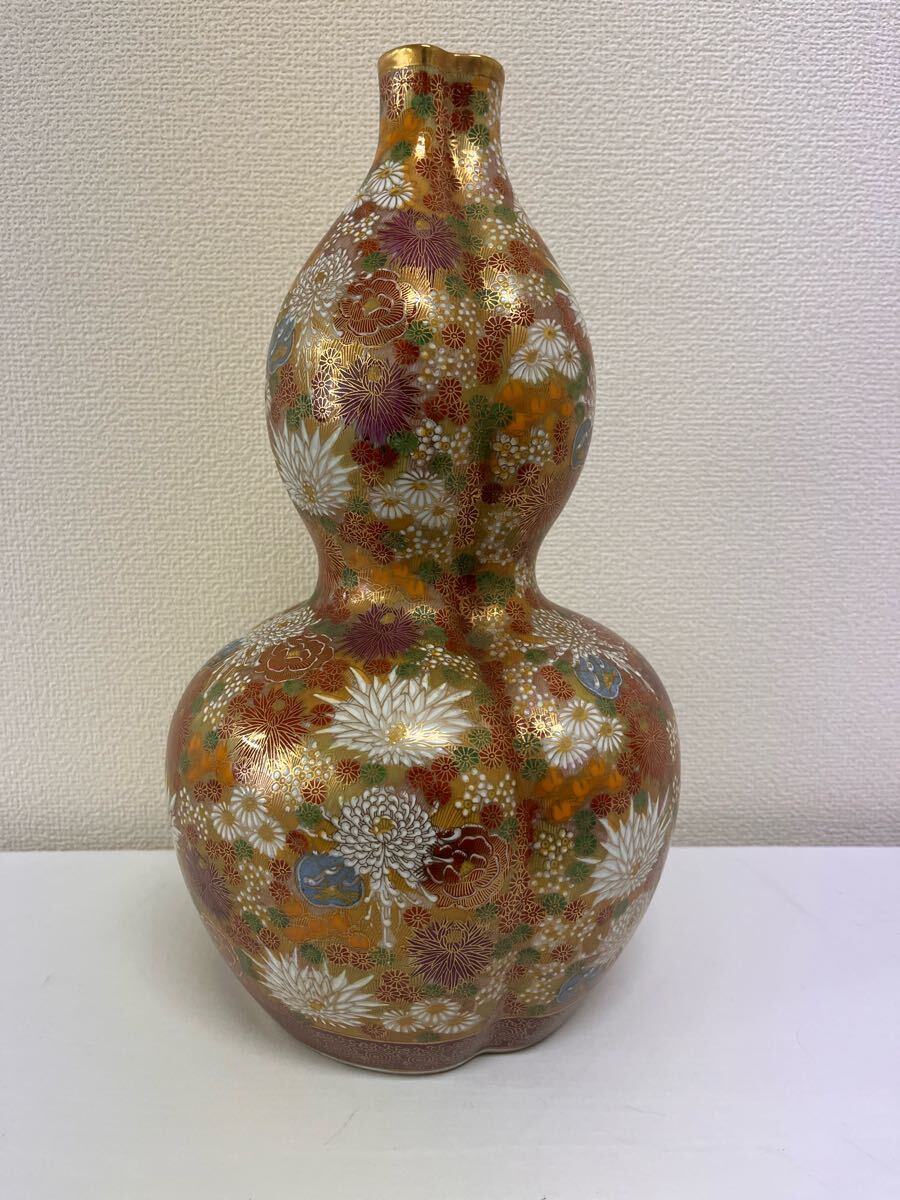 薩摩焼 61cm 瓢箪 飾り壷 骨董 アンティーク 薩摩焼 61cm 瓢箪 飾り壷