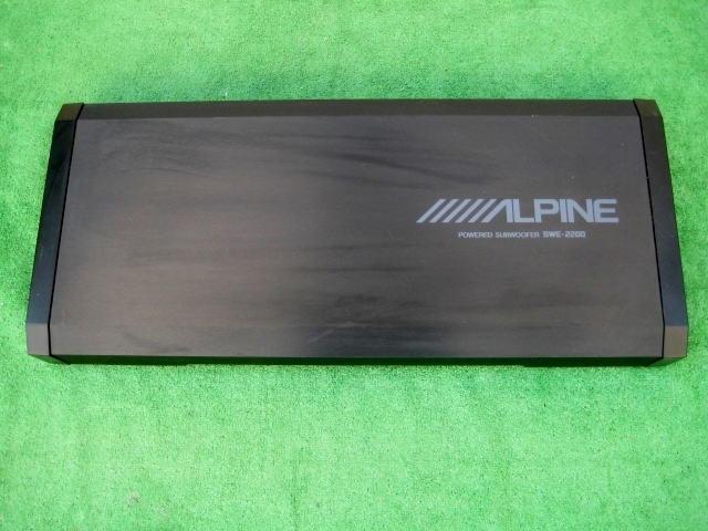 ALPINE SWE-2200 POWERED SUBWOOFER 使用品 ALPINE サブウーファー swe