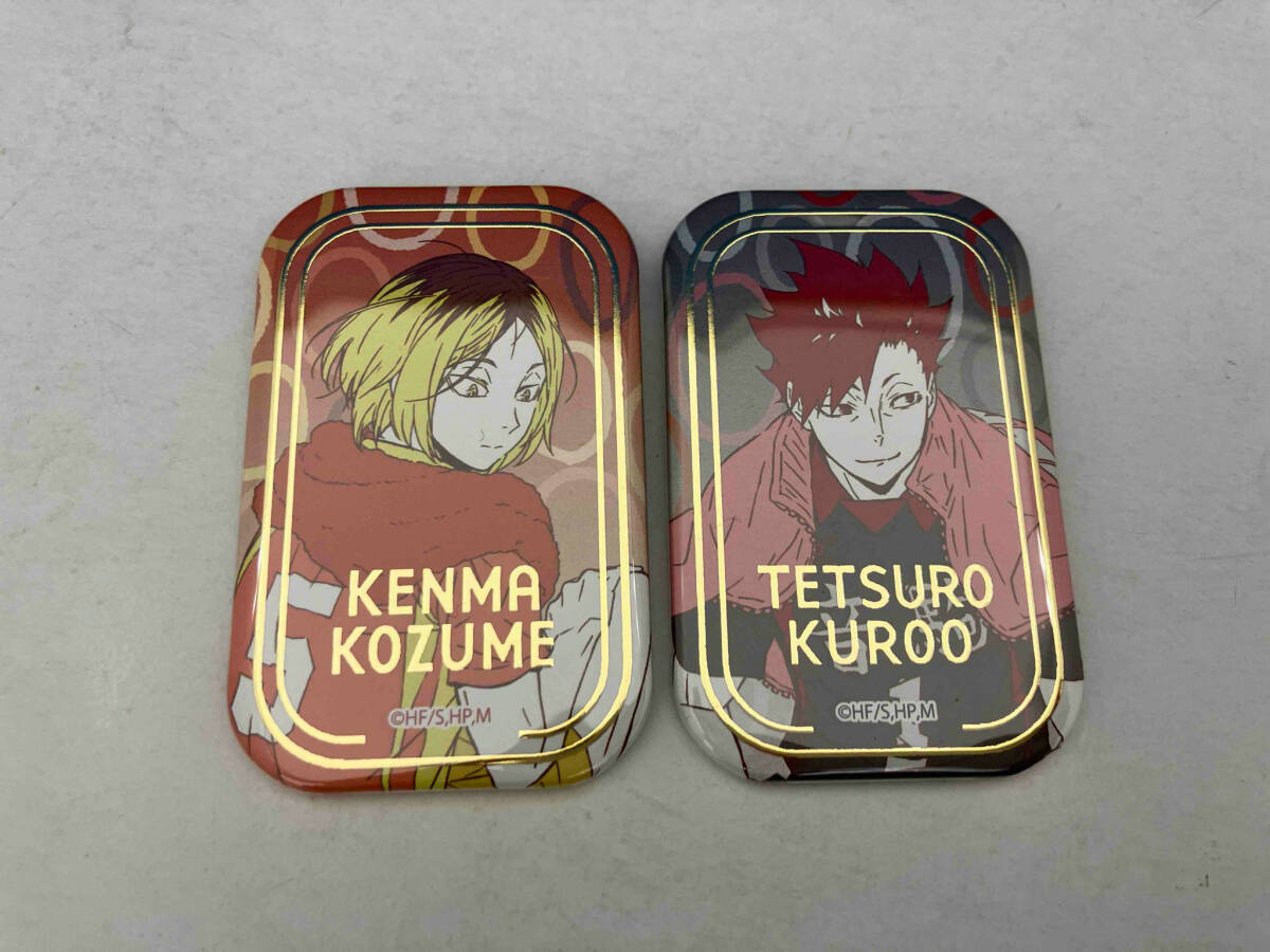 ハイキュー！！スクエア缶バッジ 1BOXオフショット×カラー第一弾