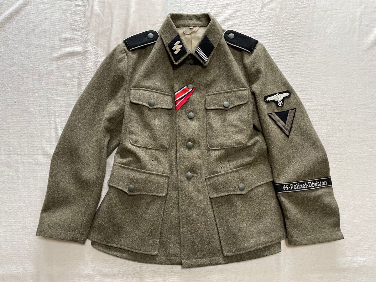 Yahoo!オークション - ナチスドイツ 武装親衛隊 M42兵用野戦服 ジャケ