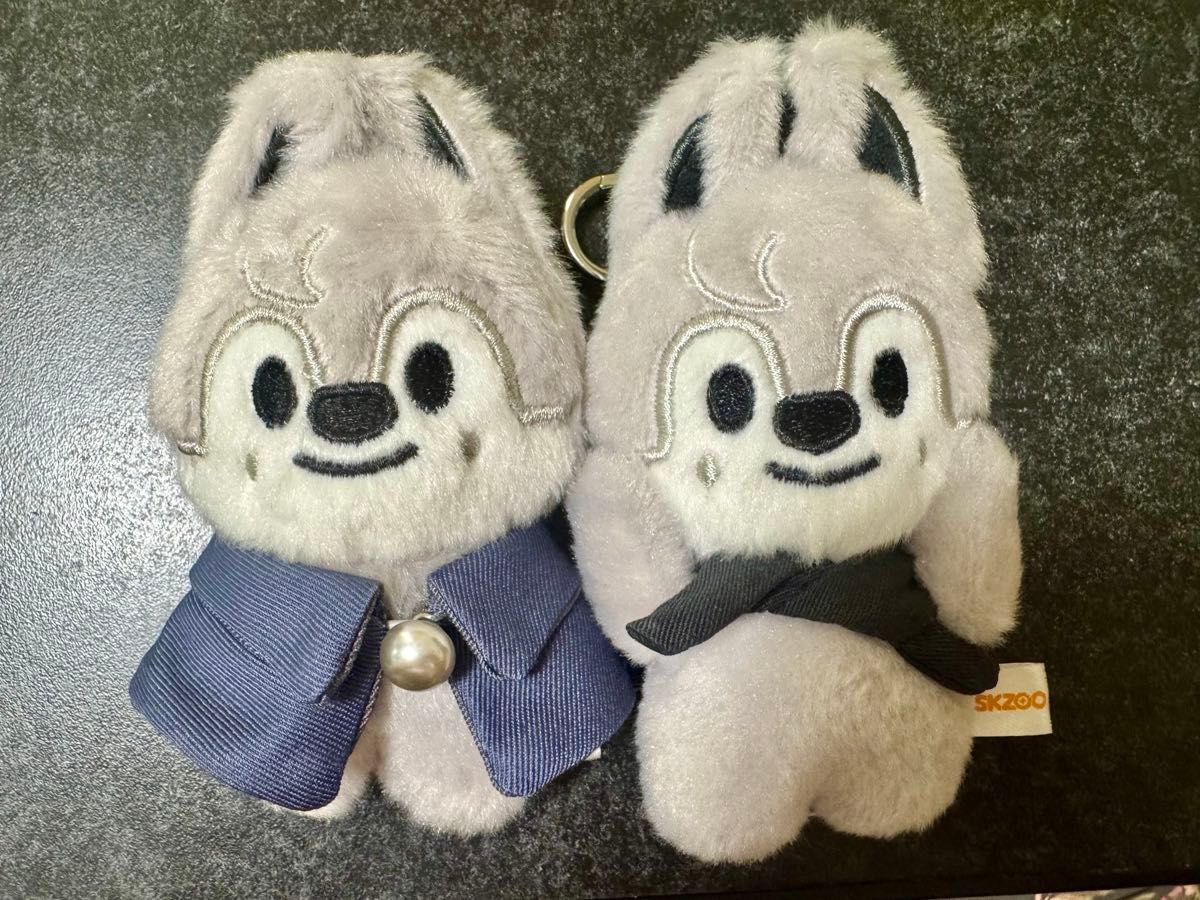 スキズ Stray kids SKZOO ウルフチャン 10cm ぬいぐるみ バンザイ