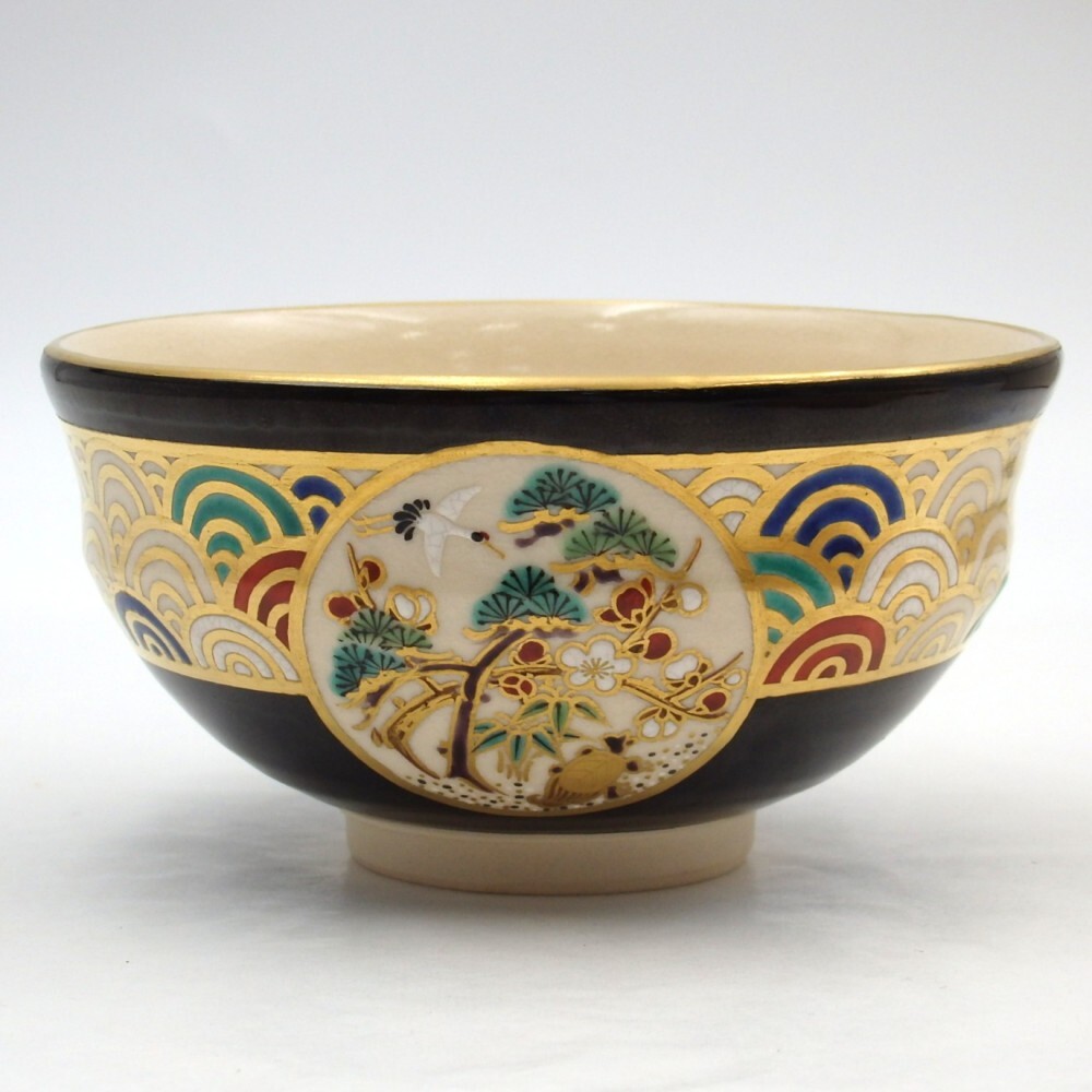 イ464 茶碗『廣州窯新高麗三嶋茶碗』『表千家久田宗也（尋牛斎）極箱