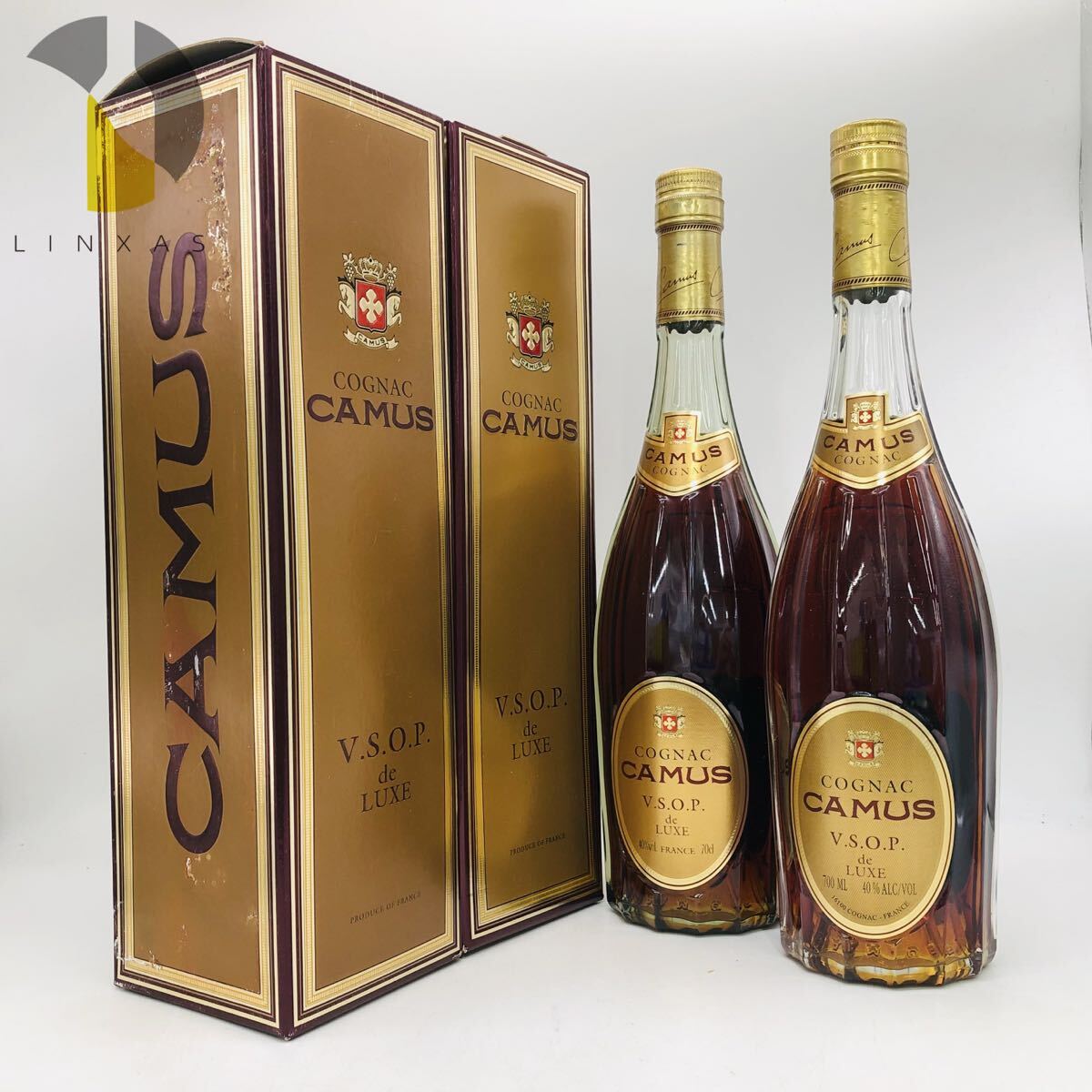 未開栓】CAMUS カミュ デラックス VSOP COGNAC 2本セット まとめ売り