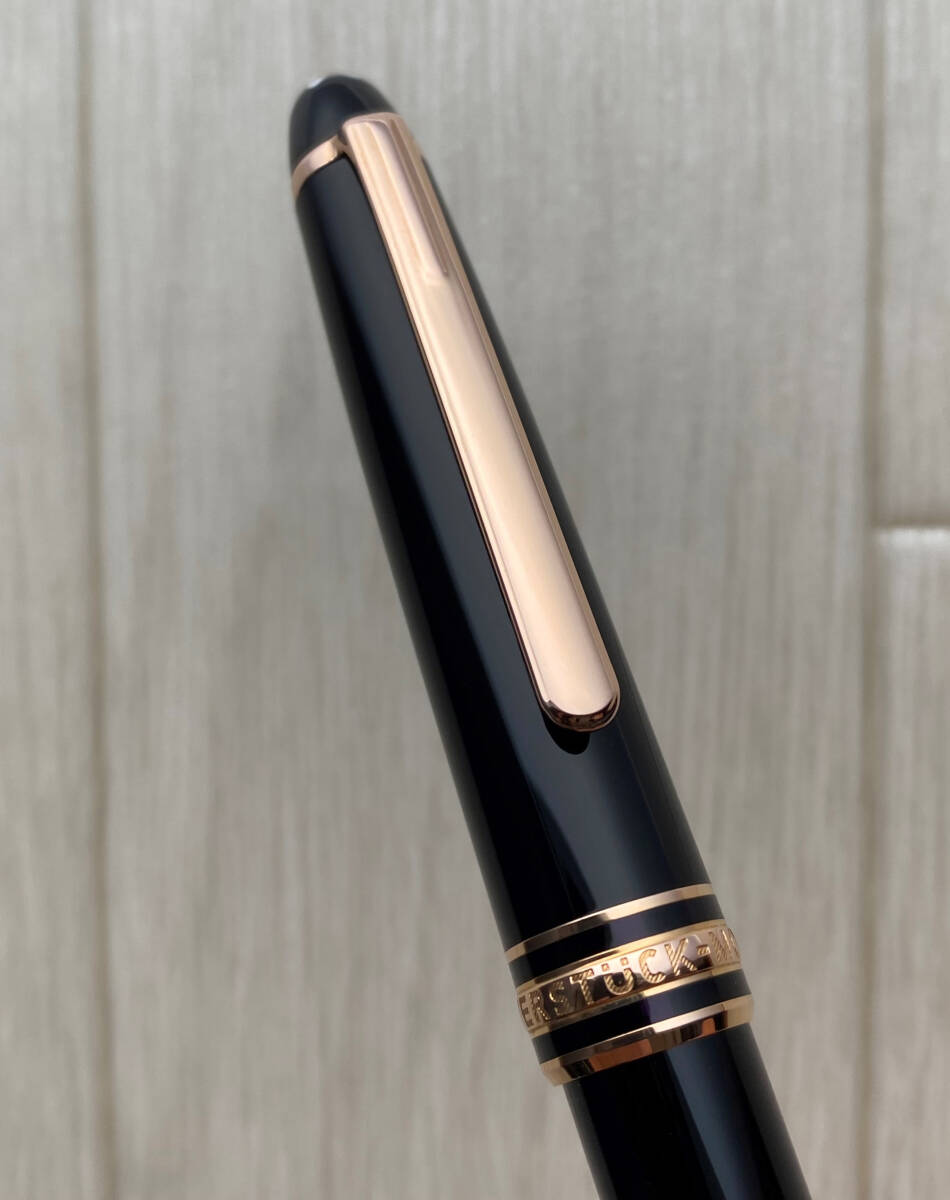 現行品 新品同様 モンブラン ローズゴールド 163 キャップ式 マイ