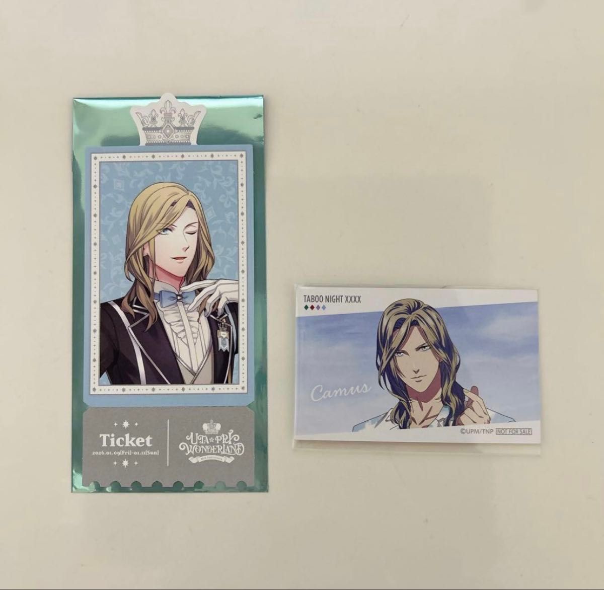 うたプリ ワンダーランド カミュ タブナイ 特典 チケット風カード