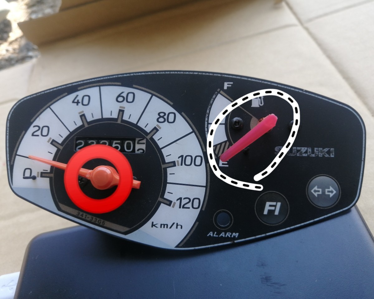 アドレスv125s メーター スズキ アドレスV125 CF46A 純正 スピード