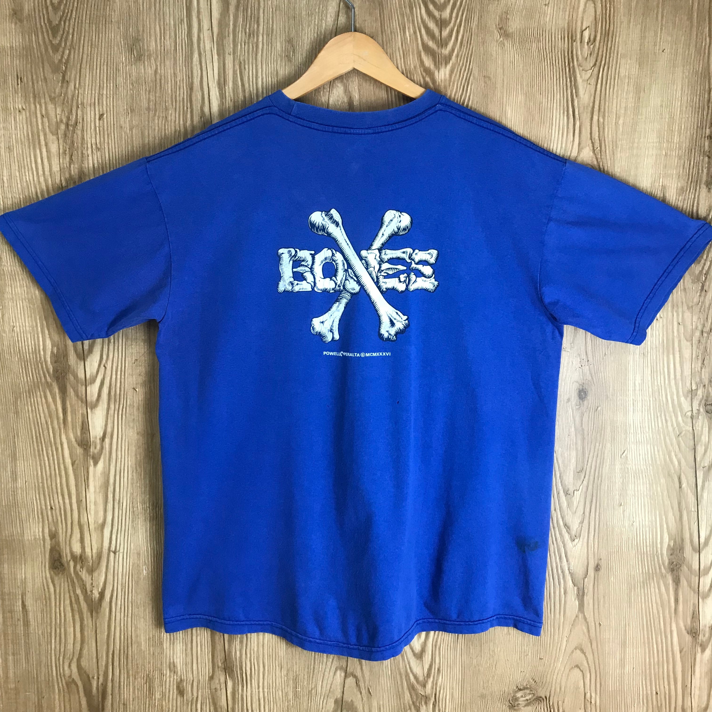 VINTAGE POWELL PERALTA クロスボーン 両面プリント 半袖 T-sh Tシャツ