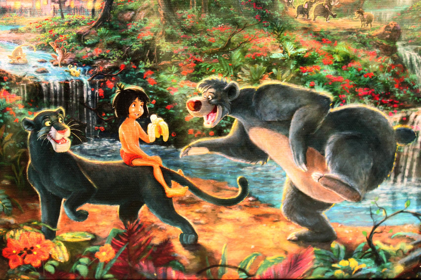 ジャングルブック Jungle Book ディズニー リトグラフ ポスター 絵画