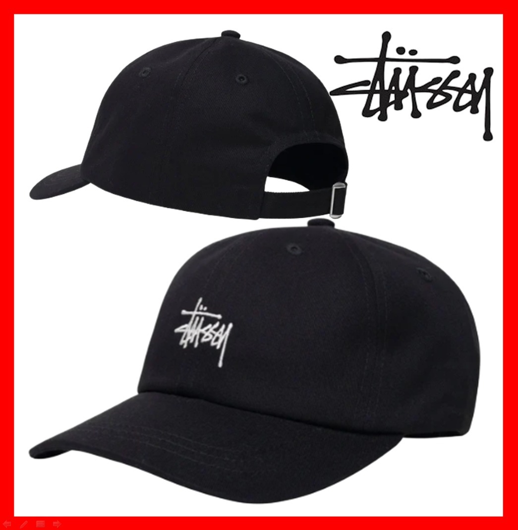 ☆【STUSSY】☆Basic Stock Low Pro Cap Blac.k☆キャップ☆