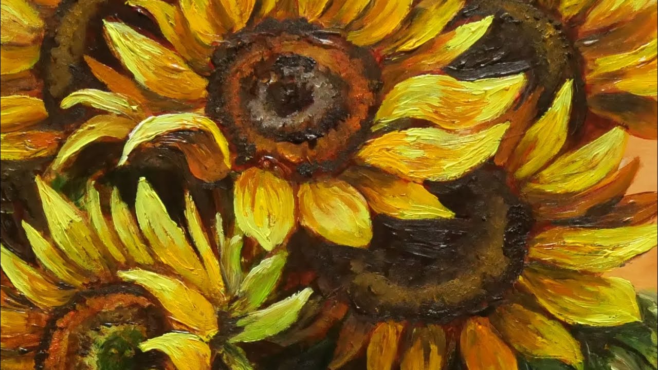 若林景光向日葵油絵