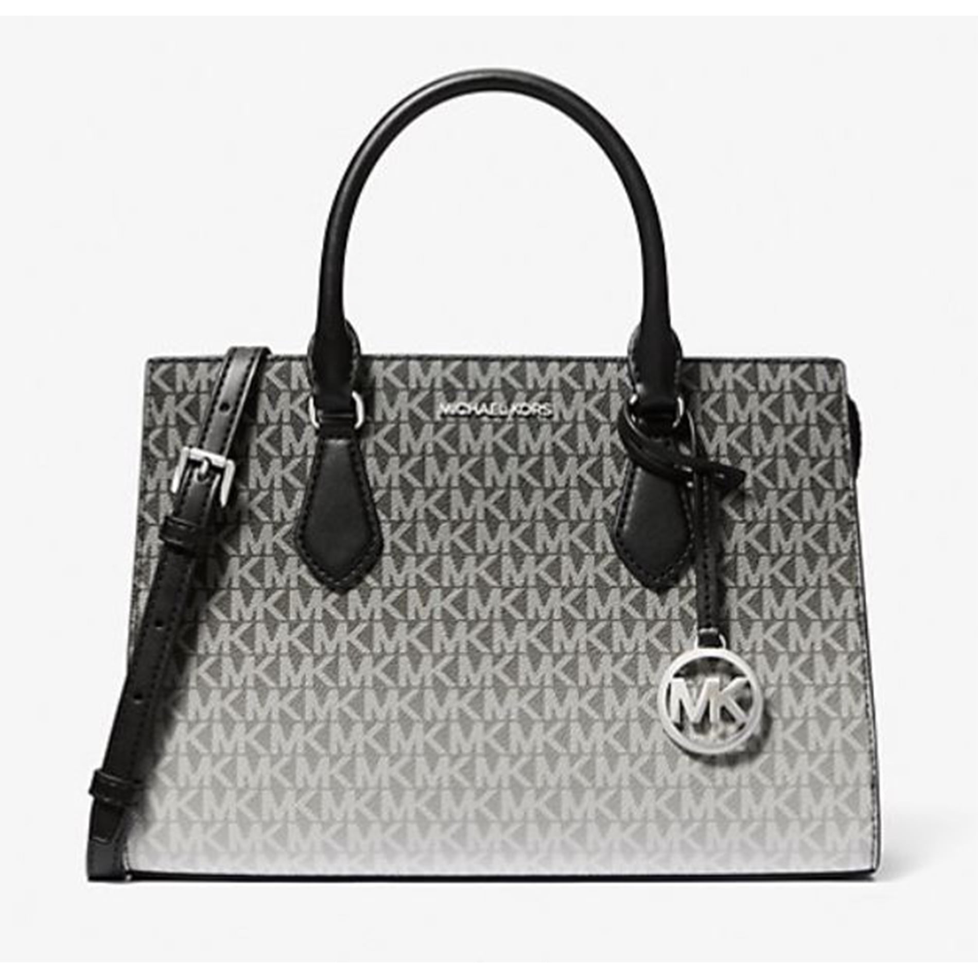 Michael Kors Women's Sheila Medium Ombré Signature Logo Satchel