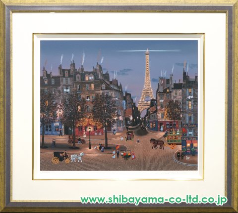 ミッシェル・ドラクロワ「エッフェル塔の灯り」セリグラフ :: 絵画買取