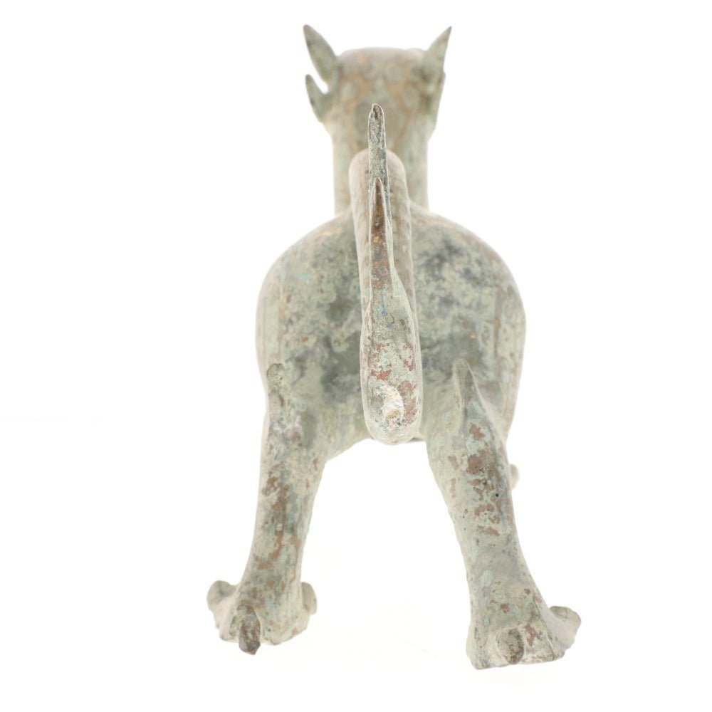 中国 古銅鍍金 馬像 紙鎮 置物 V R7506 中国 古銅鍍金 馬像 紙鎮 置物