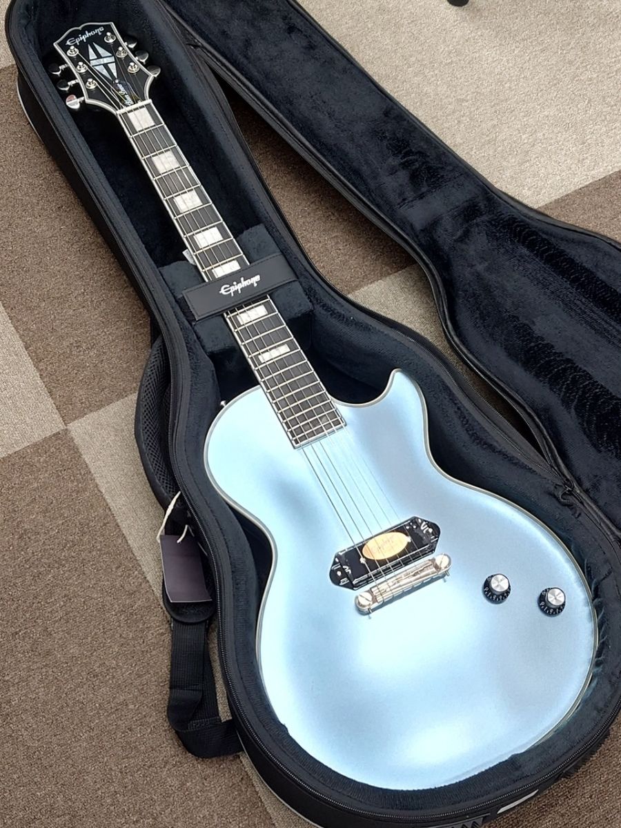 年末特価】Epiphone LesPaulCustomペルハムブルーJJN改 極太ネック