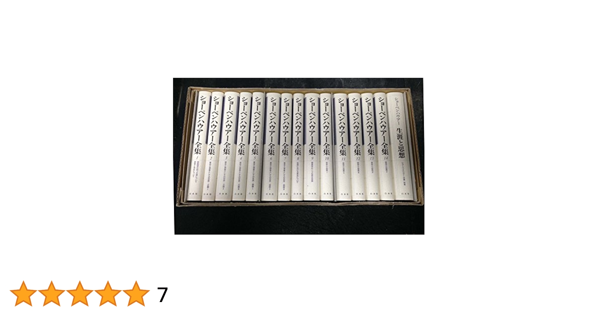 岩波書店ショーベンハウアー全集 全14巻