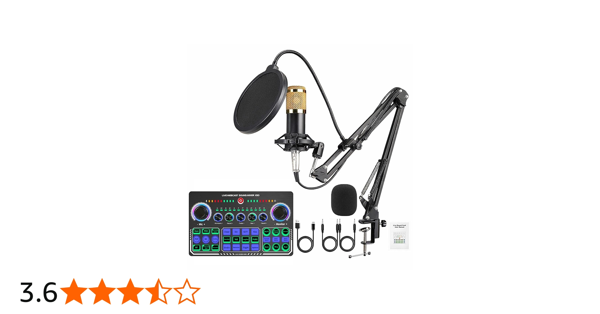 Amazon | BONKYO カラオケセット家庭用 DJ ミキサー セットX50 ライブ