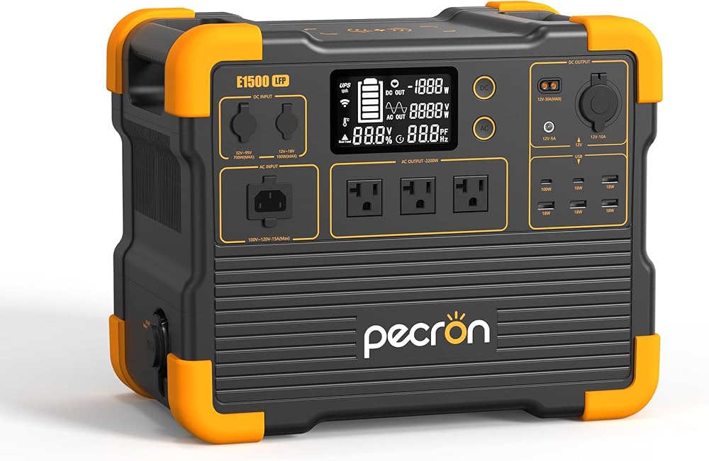 Amazon.co.jp: PECRON ポータブル電源 E1500LFP リン酸鉄 1536Wh/2200W