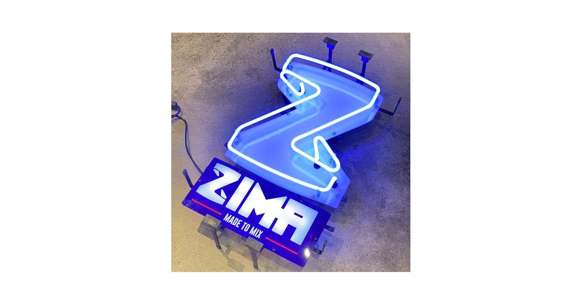 2台 ZIMA（クアーズ）ネオン管 看板 （1台は管割れジャンク）希少