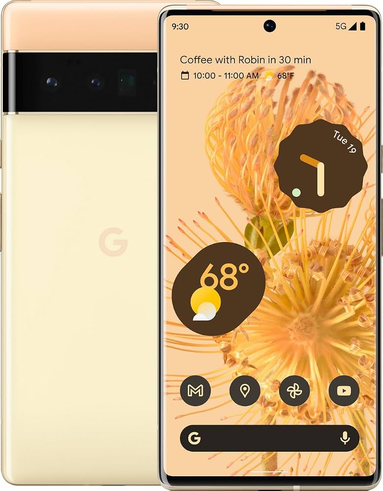 Amazon.com: Google Pixel 6 Pro 5G, US Version, 128GB, Sorta Sunny
