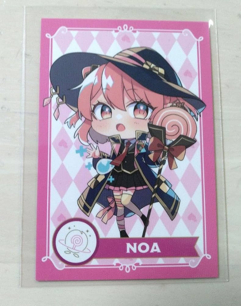 超希少】からぴち のあさん 直筆 サイン カード 魔法学園 カラフル