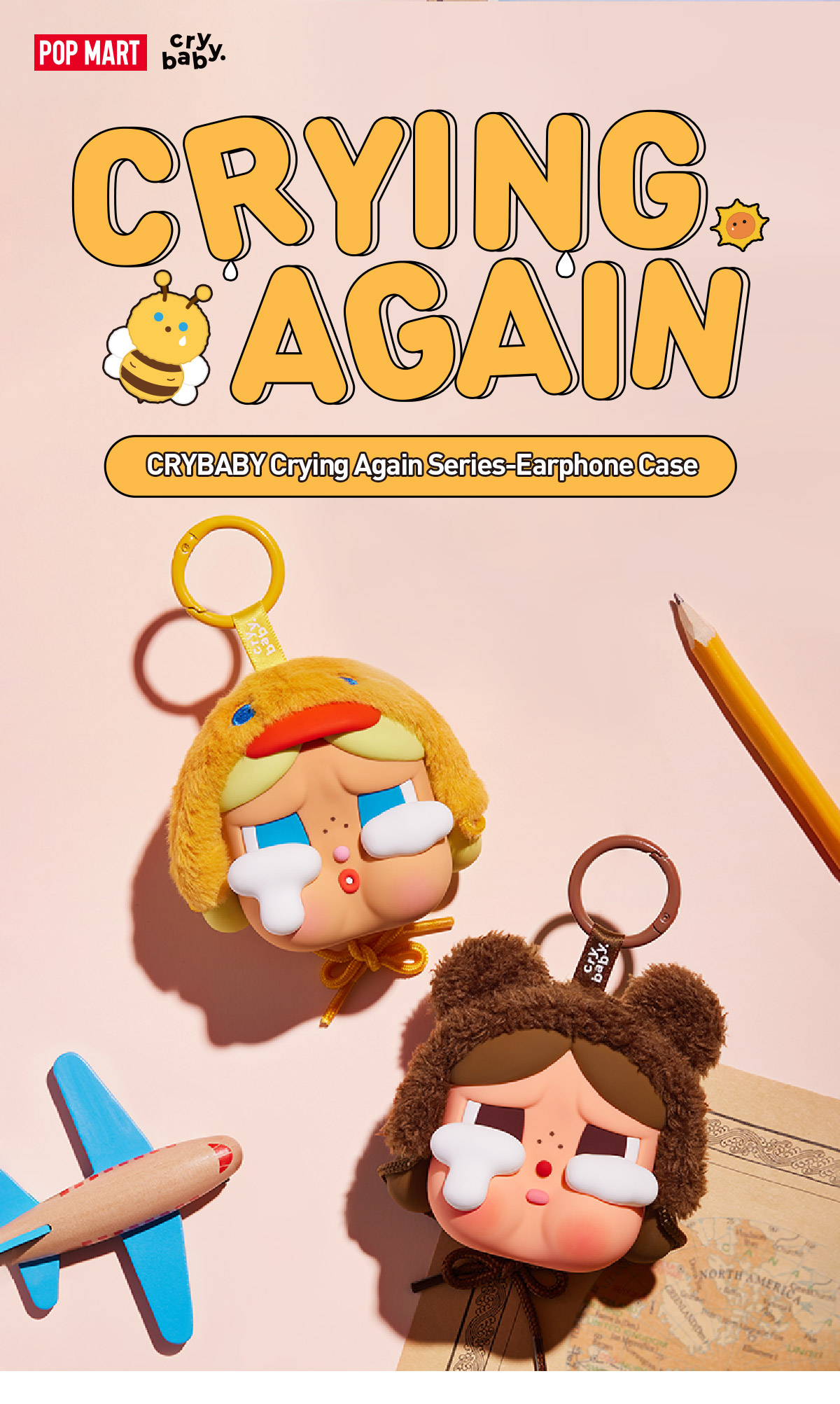 CRYBABY Crying Again Series-Earphone Case - POP MART (United States)