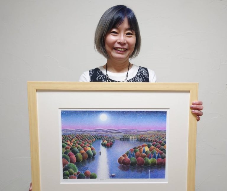 渡辺美香子さん色鉛筆画 河内長野市］メルヘンの世界広がる 色鉛筆画家