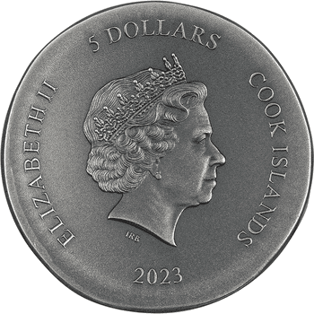 クック諸島 エリザベス2世 1ドル スノードーム クック諸島 エリザベス2