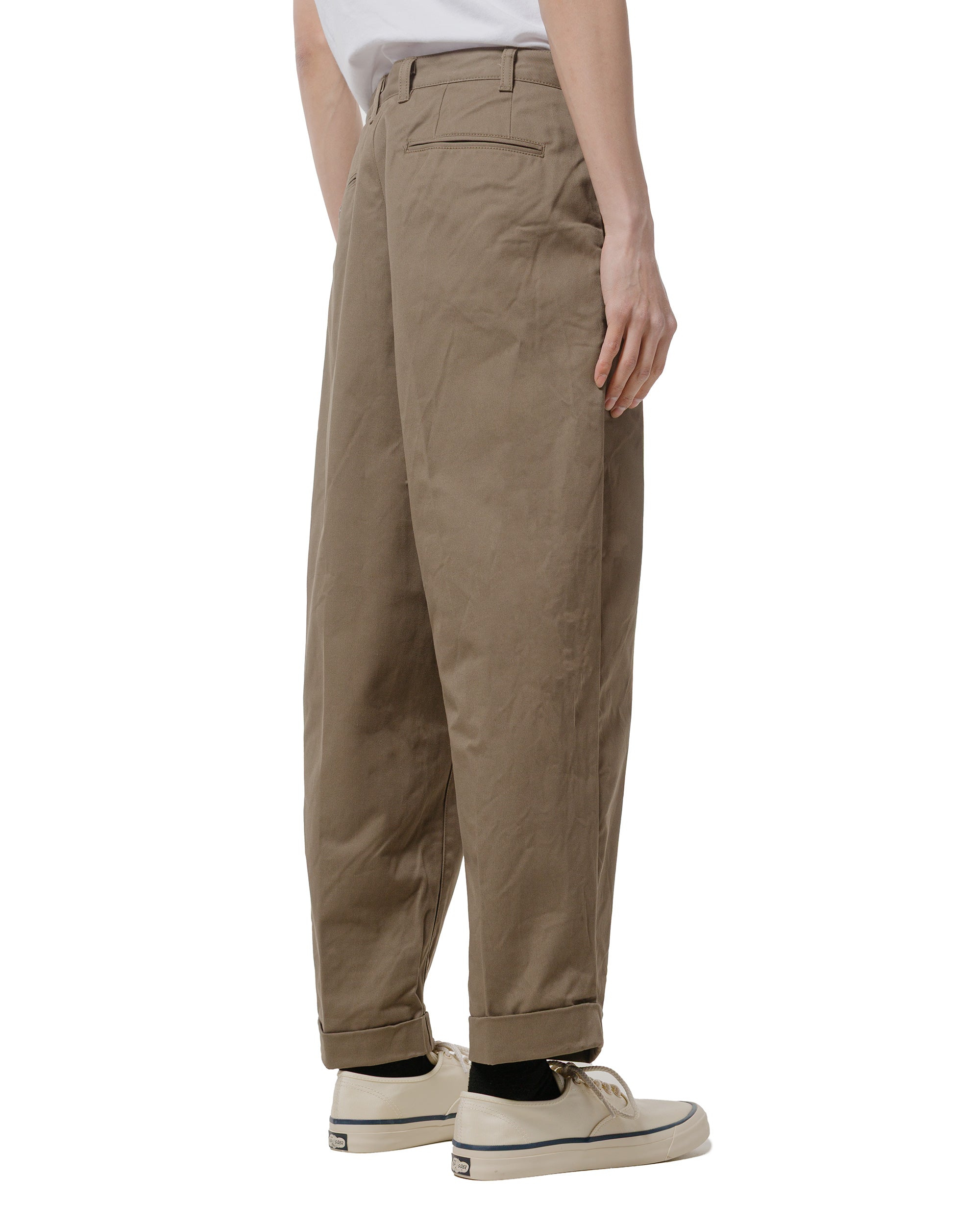 Beams Plus 2Pleats Twill Olive