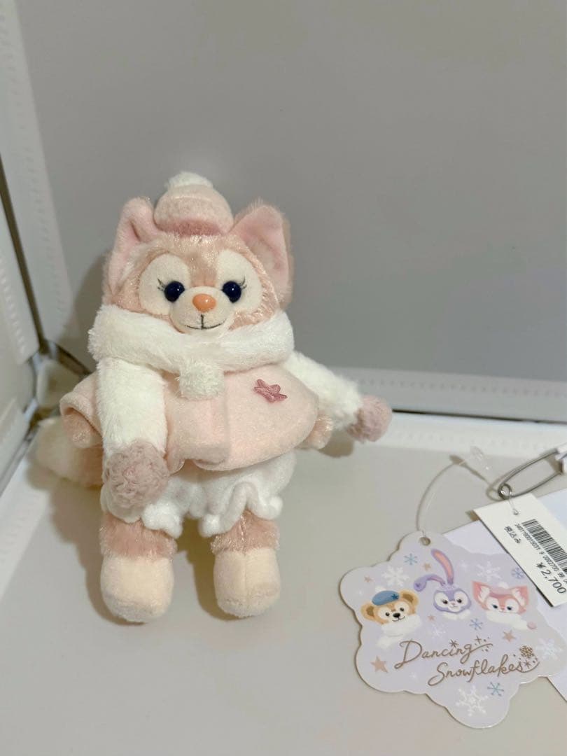 リーナベル　ぬいぐるみバッジ　ダンシングスノーフレークス リーナベル ぬいぐるみバッジ ダンシングスノーフレークス ディズニー