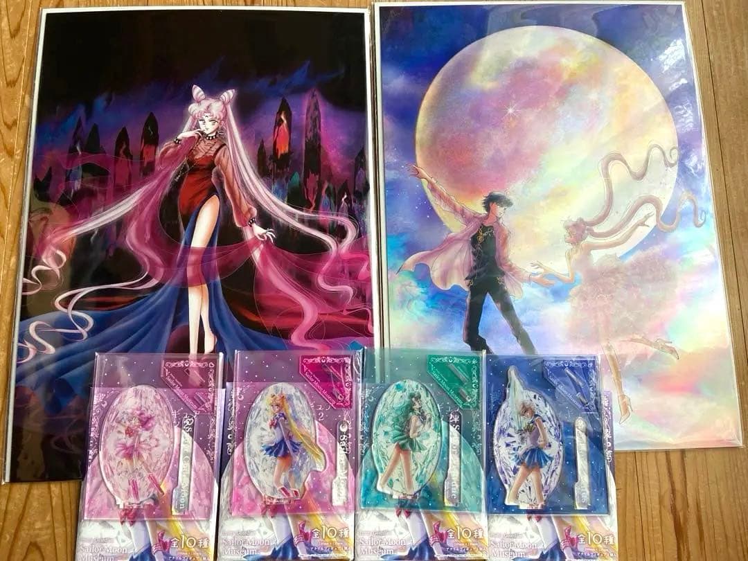 セーラームーン　ミュージアム　アクリル　スタンド　オーロラ　ポスター セーラームーン ミュージアム アクリル スタンド オーロラ ポスター