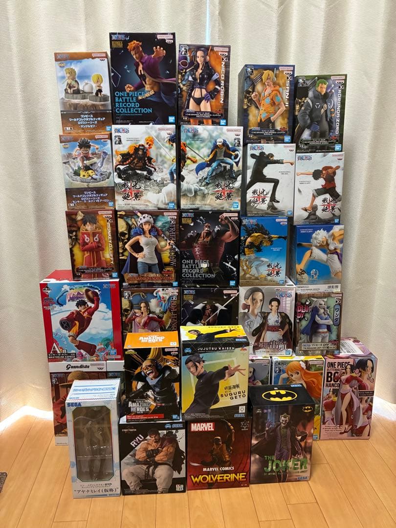 ワンピース MARVEL ヱヴァなどフィギュア まとめ売り全32体 ワンピースフィギュア32個まとめ売り
