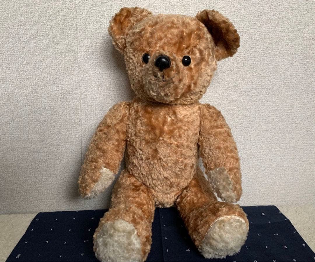 テディベアイギリスアンティーク茶色いクマのぬいぐるみ 約47㎝ イギリス アンティーク テディベア くまのぬいぐるみ インテリア雑貨