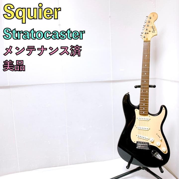 美品 Squier スクワイヤー ストラトキャスター エレキギター ブラック Amazon | Squier by Fender SONIC STRATOCASTER HSS Black エレキ