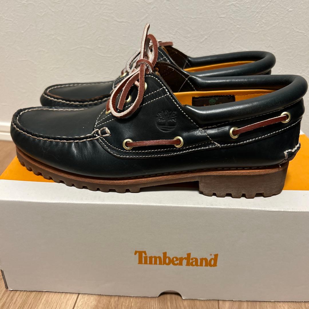 Timberland 黒 モカシンデッキシューズ