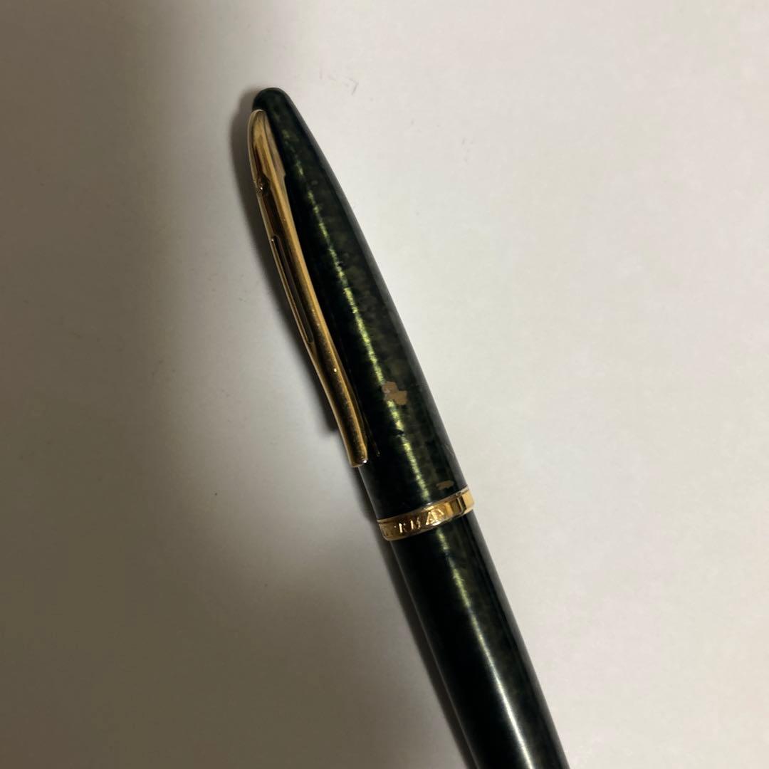 WATERMAN 万年筆 黒 専用ケース付き、金18K