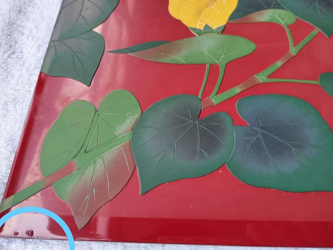 琉球漆器 紅房 琉球漆工 沖縄 べんぼう 漆器 漆絵 プレート 工芸品
