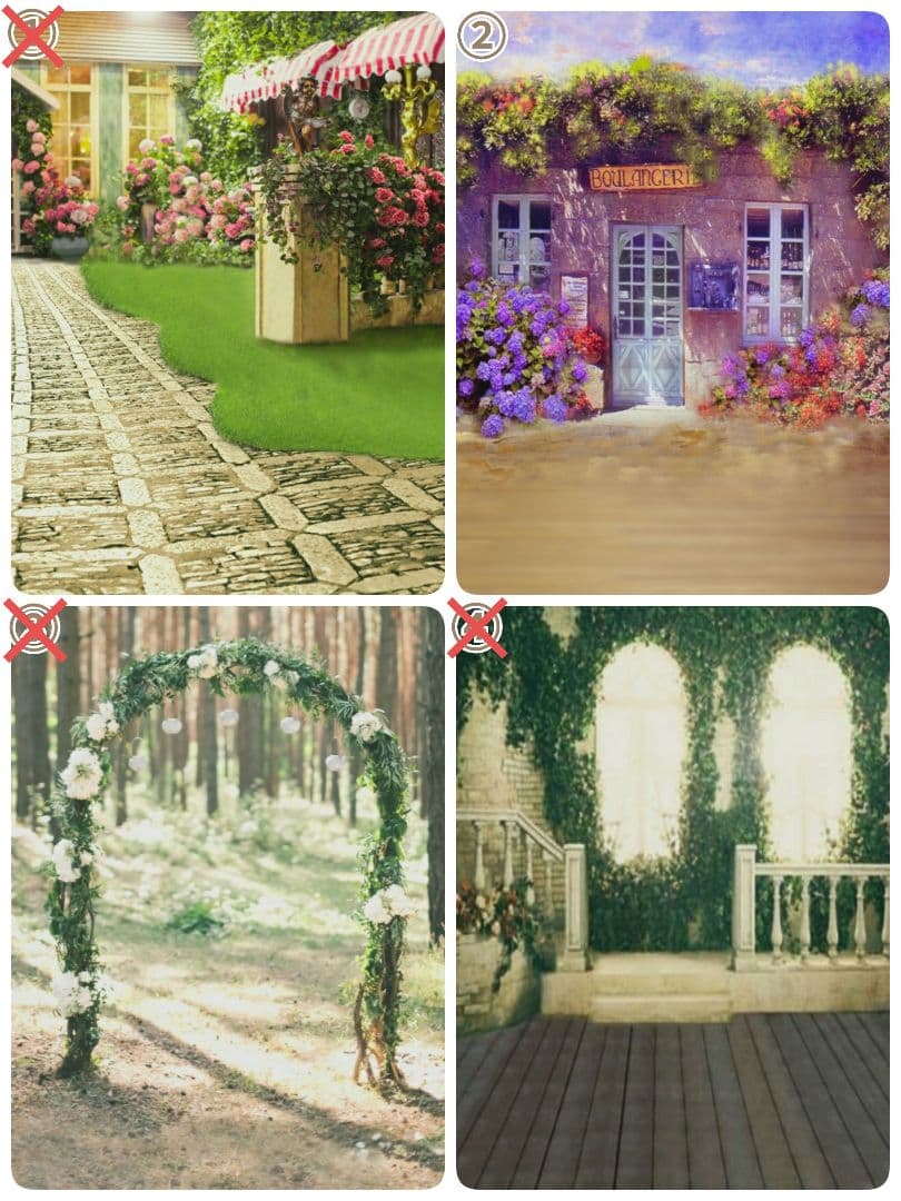 背景布【ガーデンG】サンプル　ペット、ドール撮影用ブース　薔薇　紫陽花　梅雨 背景布【紫陽花B】サンプル 梅雨 ペットトリミングサロン撮影用フォト