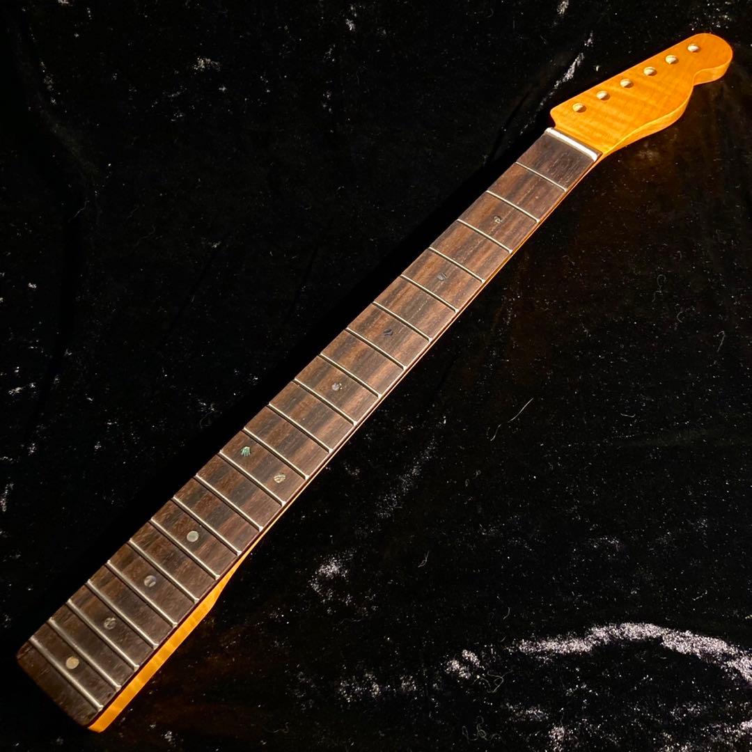 カナダ産フレイムメイプル エレキギターネック テレキャスター