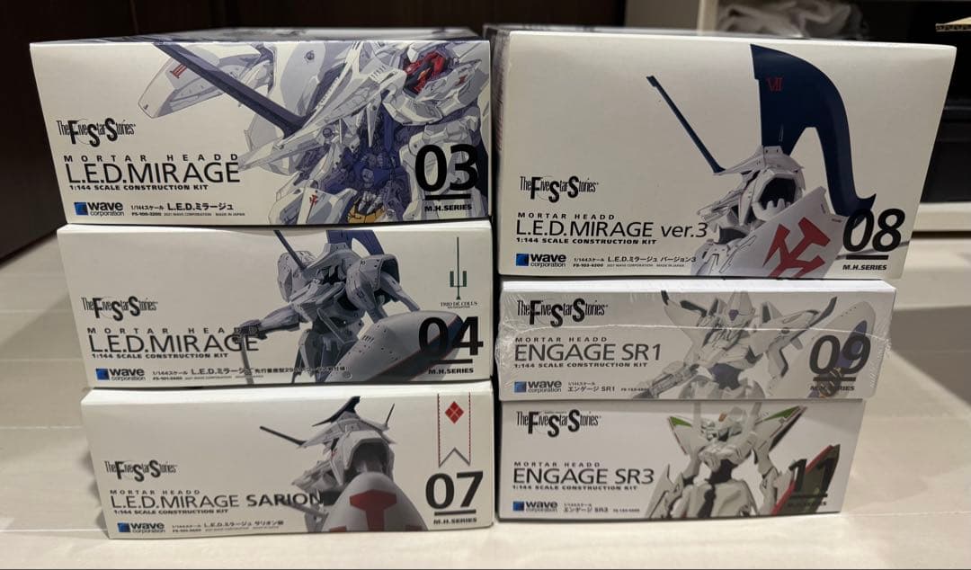 L.E.D. MIRAGE & ENGAGE 6体　ファイブスター物語wave L.E.D. MIRAGE & ENGAGE 6体 ファイブスター物語wave Amazon.com: Five