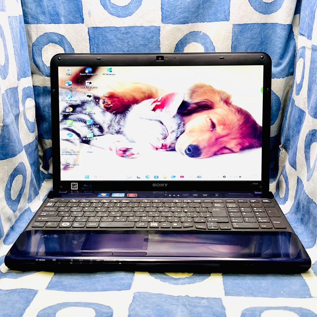 人気VAIO♡快適SSD☆i5☆希少なパープル♪ブルーレイ&カメラ付！