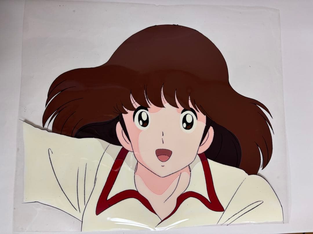 【当時物】タッチ 朝倉南 セル画／顔アップ／背景なし／アニメ制作資料 楽天市場】絵画：希少！グループ・タック制作『タッチ・浅倉南